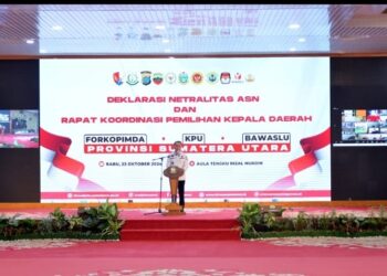 Pj Gubernur Agus Fatoni Pimpin Deklarasi Netralitas ASN Se- Sumatera Utara