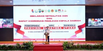 Pj Gubernur Agus Fatoni Pimpin Deklarasi Netralitas ASN Se- Sumatera Utara