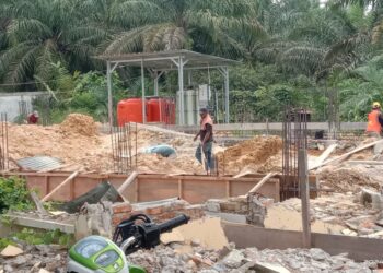 Pembangunan Aula Puskesmas Longkib, Besar Kemungkinan Tidak Sesuai Target