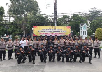 Kapolres Aceh Tengah Pimpin Apel Penerimaan Serpas BKO Brimob Polda Aceh