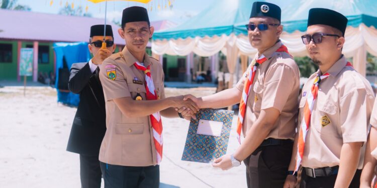 Pelantikan Perdana Sako Pandu Ma’arif Di Peringatan HSN Aceh Singkil