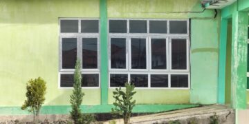 Gedung Balai Nikah dan Manasik Haji (KUA) Kecamatan Bebesen Retak, “Tanah Amblas Mau Roboh”