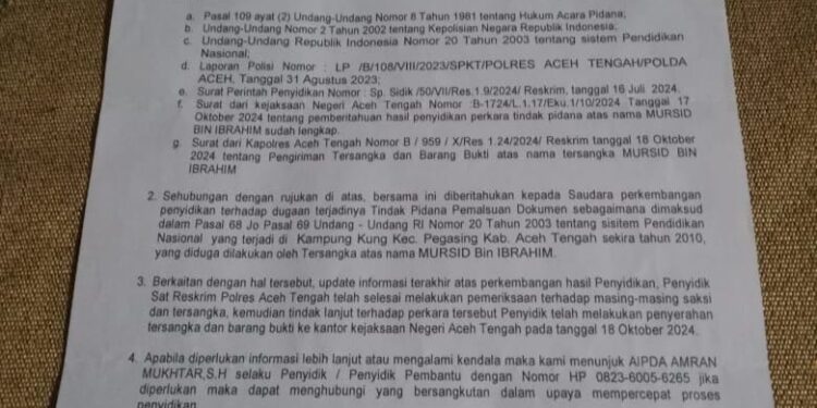 Reje Kampung Kung Resmi Ditahan Karena Ijazah Palsu 