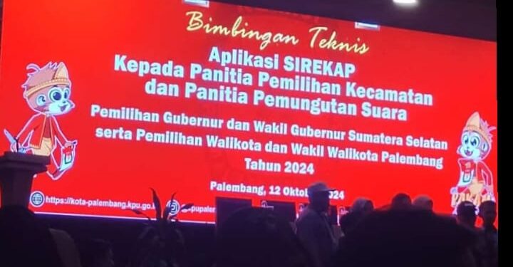KPU Kota Palembang Menggelar Bimtek Aplikasi SIREKAP Bersama PPS Dan PPK 
