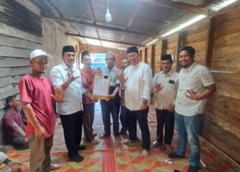 Penyerahan SK Relawan Hamas Linge Zonasi 1,Di Kampung Gemboyah.