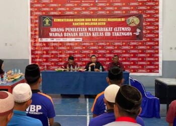 15 WBP Rutan Takengon Laksanakan Sidang Litmas Bersama Bapas Banda Aceh