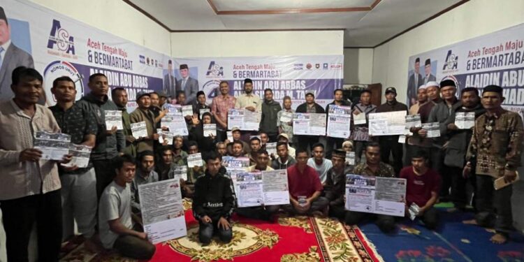 Paslon Nomor Urut 4 Alaidin Abu Abas Disambut Hangat Oleh Masyarakat Kekuyang