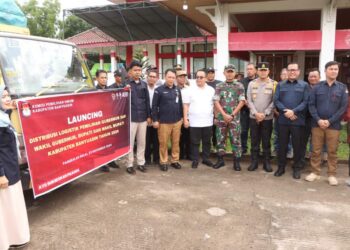 Polres Banyuasin Kawal Ketat Pendistribusian Logistik Pilkada 2024 Di Graha Sedulang Setudung