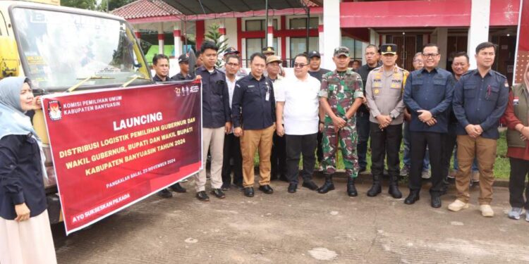 Polres Banyuasin Kawal Ketat Pendistribusian Logistik Pilkada 2024 Di Graha Sedulang Setudung