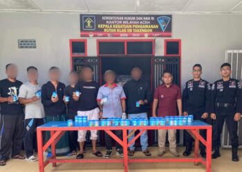 Rutan Takengon Laksanakan Tes Urine Bagi Pegawai Dan Warga Binaan