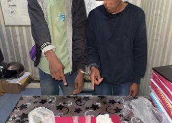 Polsek Tambang Tangkap 2 Pelaku Narkoba Di Depan SPBU Sungai Pinang