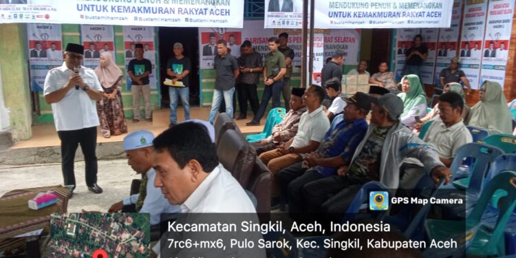 Misi Tuntaskan Jalan Singkil-Trumon Dan Penanganan Banjir Jadi Agenda Bustami Hamzah Ke Singkil