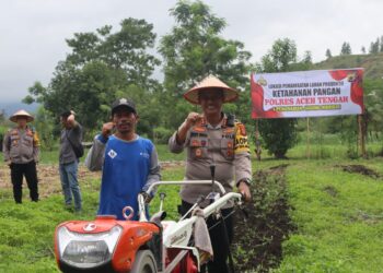 Dukung Asta Cita Presiden RI, Polres Aceh Tengah Buka Dan Manfaatkan 20 Hektare Lahan Produktif