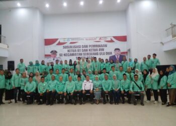 Sosialisasi Pemilu Damai Bagi RT Dan RW Se-Kecamatan Seberang Ulu II Kota Palembang