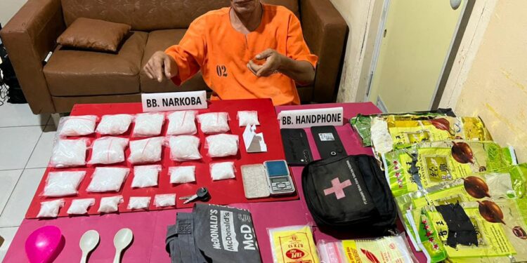 Mantap! Satresnarkoba Polres Kampar Berhasil Tangkap Bandar Narkoba 1,2 Kilo Lebih
