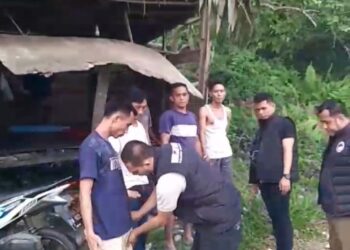 Kasat Narkoba Polres Kampar Razia Di Desa Sipungguk, 4 Warga Positif Gunakan Narkoba