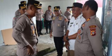 Pamatwil Polda Aceh Dan Kapolres Tinjau Rapat Pleno Rekapitulasi Di Beberapa PPK Kabupaten Aceh Tengah