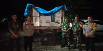 Kawal Ketat! Polres Kampar Antar Kotak Suara Pilkada Menuju KPU Kampar