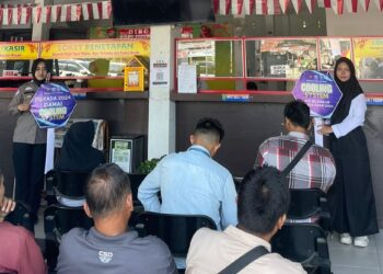 Himbau Pilkada Damai Di Samsat Kubang Jaya, Pengunjung Diajak Sukseskan Pilkada 2024