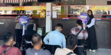 Himbau Pilkada Damai Di Samsat Kubang Jaya, Pengunjung Diajak Sukseskan Pilkada 2024