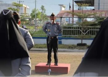 Kakanwil Kemenkumham Aceh Meurah Budiman Pimpin Apel Pagi Di Kantor Imigrasi Takengon