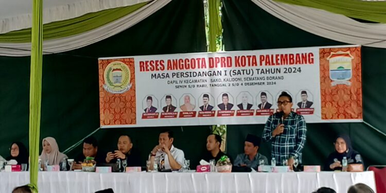 Harya Pratystha Hadir Reses Anggota DPRD Kota Palembang, Masa Persidangan 1 Dapil IV Kecamatan Kalidoni 