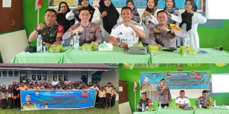 Polsek Tambang Sosialisasi Bullying/Perundungan Di SDN 008 Desa Pulau Rambai