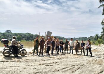 Polsek Tambang Bersama TNI Dan Satpol PP Cek Lokasi Galian C Diduga Ilegal