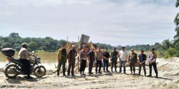 Polsek Tambang Bersama TNI Dan Satpol PP Cek Lokasi Galian C Diduga Ilegal