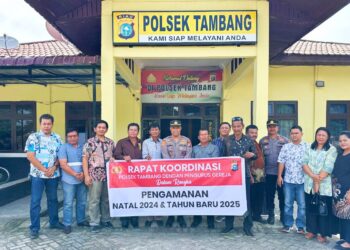 Kapolsek Tambang Dan Pengurus Gereja Rapat Pengamanan Nataru 2025