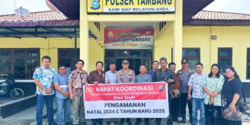 Kapolsek Tambang Dan Pengurus Gereja Rapat Pengamanan Nataru 2025