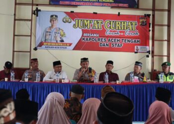 Jumat Curhat Di Kecamatan Jagong Jeget, Kapolres Aceh Tengah Tampung Keluh Kesah Warga