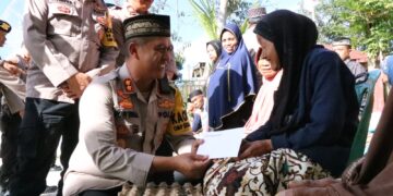 20 Warga Kampung Bukit Kemuning Sumringah Terima Paket Sembako Polres Aceh Tengah
