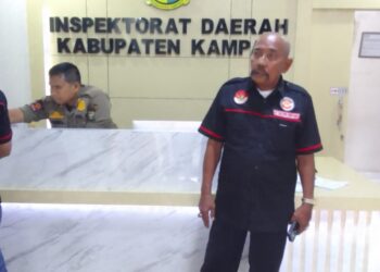 Tim JPKP Riau Laporkan Kades Kampung Pinang Mark Up Pembangunan Ke Inspektorat Kampar