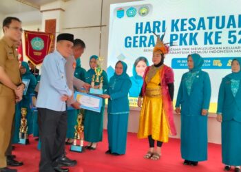 Peringati Hari Kesatuan Gerak PKK Dan Hari Ibu, TP PKK Desa Rengas I Ukir Prestasi