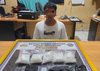 Penangkapan Bandar Narkoba Di Desa Meranti, Polisi Sempat Melepaskan Tembakan Peringatan