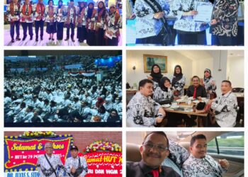 Pengurus PGRI Sumut Hadiri Puncak Peringatan HUT ke-79 PGRI dan HGN 2024