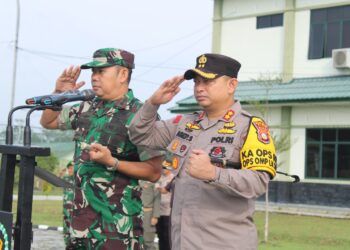 Kodim Dan Polres Siak Buktikan Sinergi Dalam Apel Konsolidasi Pengamanan Pilkada 2024