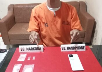 Sat Resnarkoba Polres Kampar Ciduk Pengedar Sabu Di Perhentian Raja, 2,16 Gram Diamankan