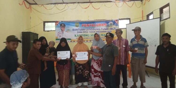 Kampung Mukti Makmur Salurkan Bantuan Langsung Tunai Tahap III Tahun 2024