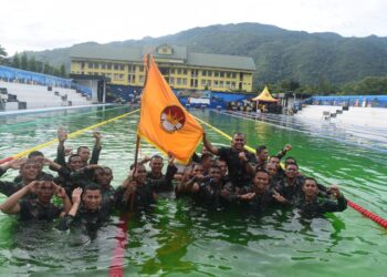 HUT Infanteri Ke-79 Dan HUT Kodam IM Ke 68, Yonif 114/SM Juara Umum Perlombaan Ton Ting