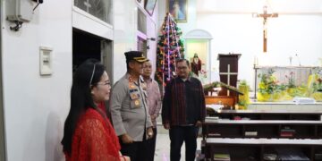 Pastikan Siap Amankan Ibadah Natal, Kapolres Cek Dua Gereja Di Aceh Tengah