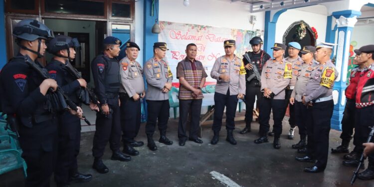 Siap Berikan Rasa Aman Perayaan Natal, Polisi Lakukan Sterilisasi Dan Pengamanan Ketat