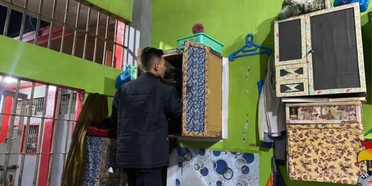 Pastikan Zero Halinar, Rutan Takengon Kembali Gelar Razia Blok Hunian WBP