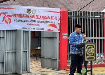 Gelorakan Bela Negara Untuk Indonesia Maju, Rutan Takengon Gelar Upacara HBN Ke-76
