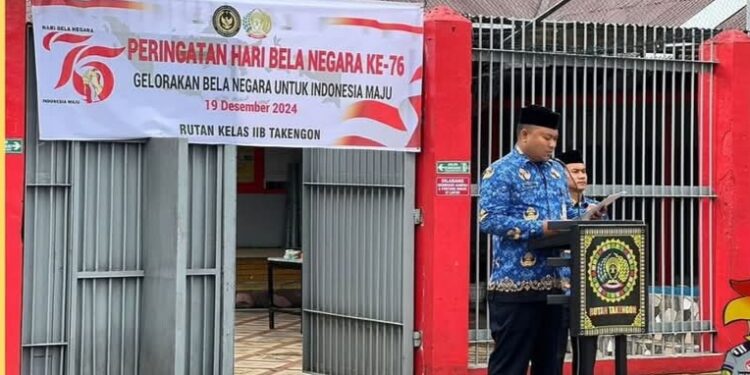 Gelorakan Bela Negara Untuk Indonesia Maju, Rutan Takengon Gelar Upacara HBN Ke-76