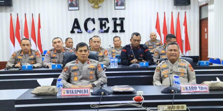 Wakapolda Aceh Hadiri Rapat Anev Terkait Tugas Polri Dalam Mendukung Ketahanan Pangan