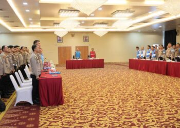 Penandatanganan Pakta Integritas Bagi Panitia Dan Peserta Seleksi Terpadu Polda Sumsel