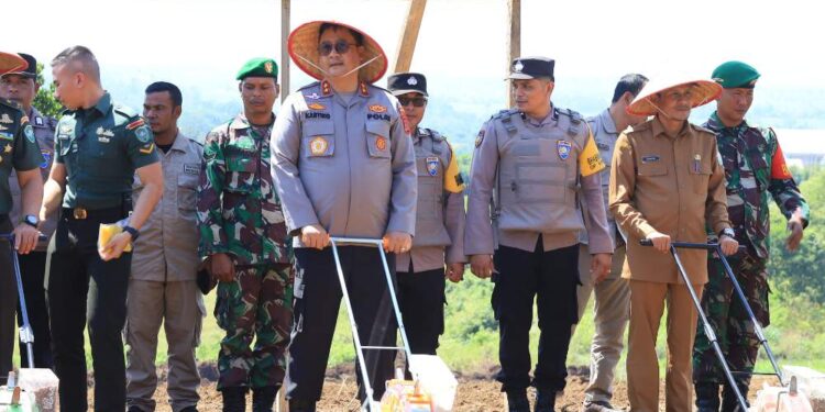 Kapolda Aceh Bersama Forkopimda Tanam Satu Juta Hektar Jagung Secara Serentak