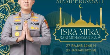 Kapolres Banyuasin Ucapkan Selamat Memperingati Isra Mi’raj Nabi Muhammad SAW